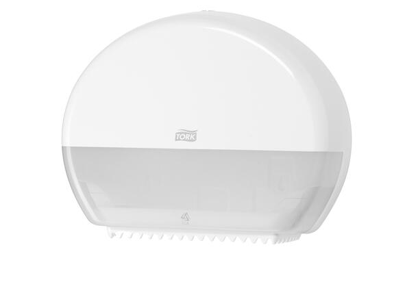 Dispenser TORK Jumbo rull Mini hvit passer til Tork T2 system 
